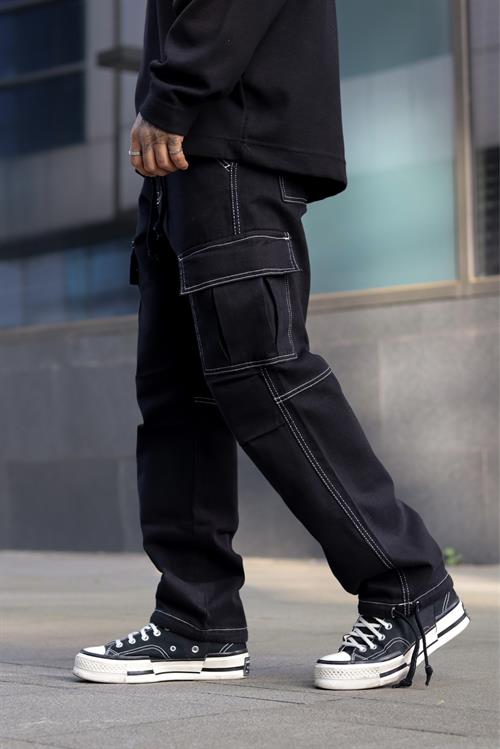 Dikiş detaylı kargo pantolon