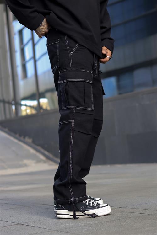 Dikiş detaylı kargo pantolon