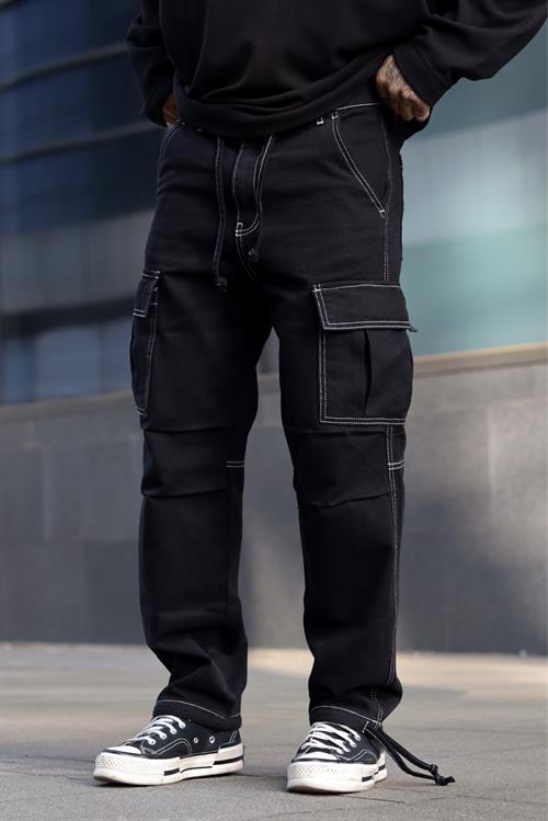 Dikiş detaylı kargo pantolon