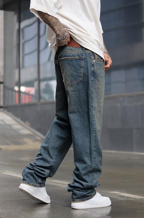 Dokulu baggy pantolon