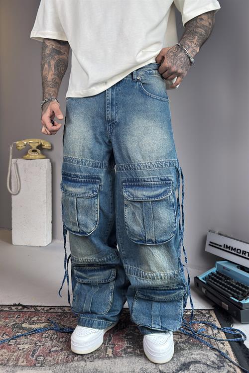 Double Pocket Baggy Jean