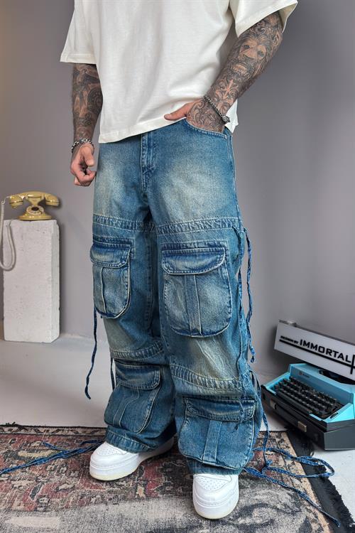 Double Pocket Baggy Jean