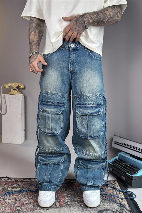 Double Pocket Baggy Jean