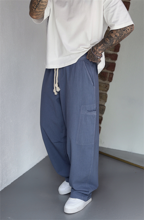 Dust Blue Baggy Pantolon