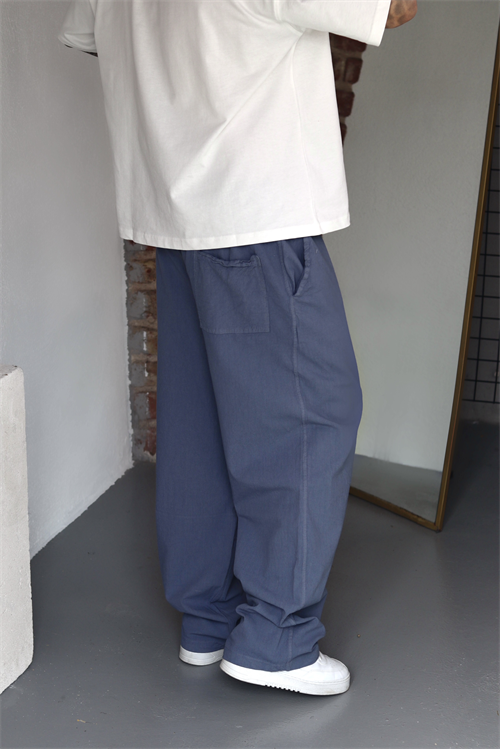 Dust Blue Baggy Pantolon