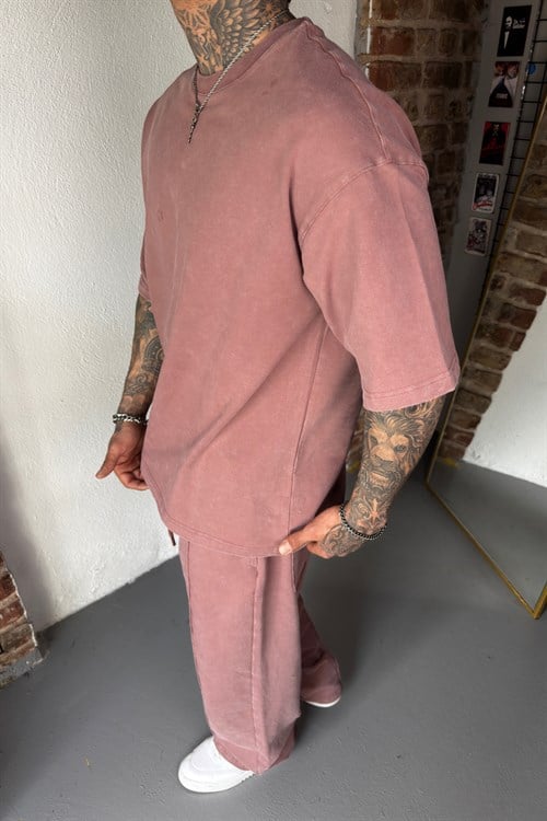 Dusty Rose Acid Washed Set