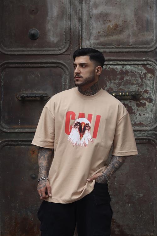 Eagle baskılı oversize tshirt