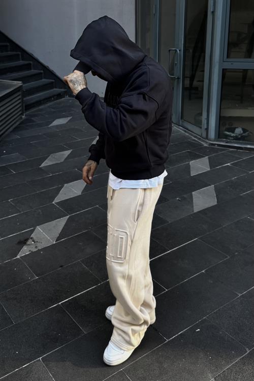 Ekstra baggy bej sweatpants