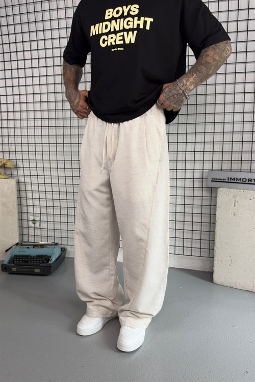 Ekstra Baggy Keten Pantolon