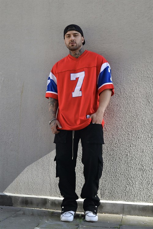 Elway seven red oversize forma