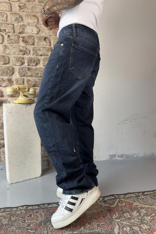 Eskitme efektli baggy jean