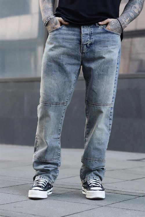 Eskitme tasarım baggy pantolon