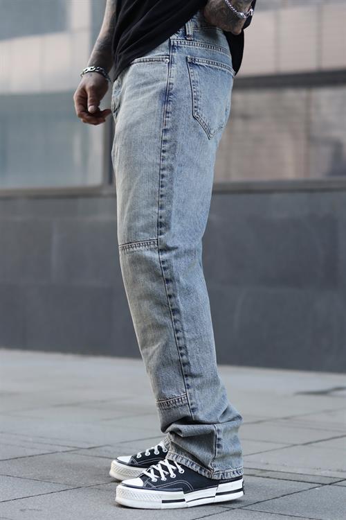Eskitme tasarım baggy pantolon