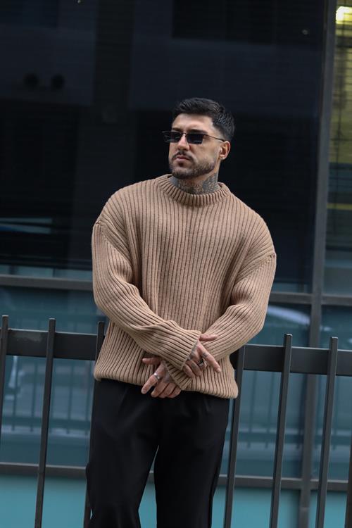 Fitilli oversize kazak