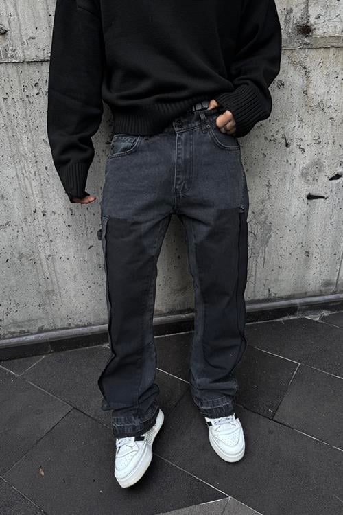 Flared denim pantolon