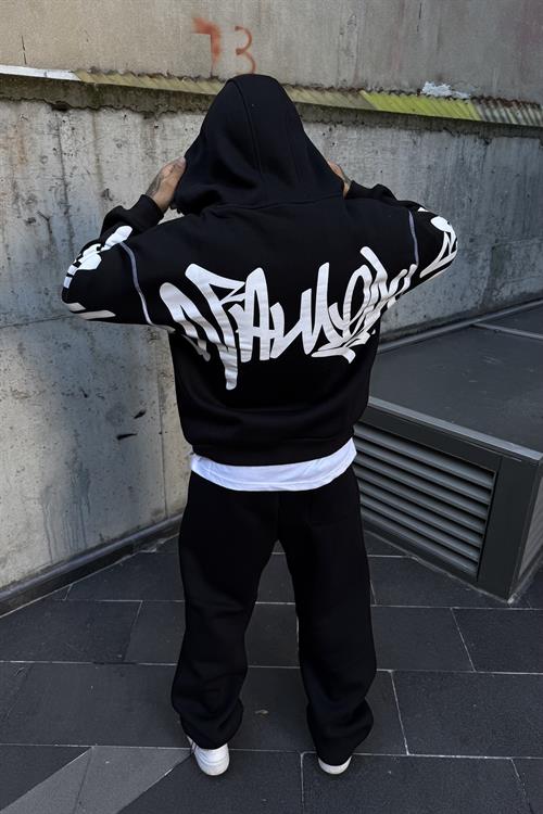 Full zip oversize hoodie