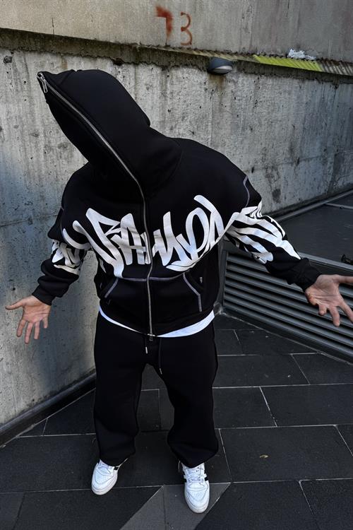 Full zip oversize hoodie