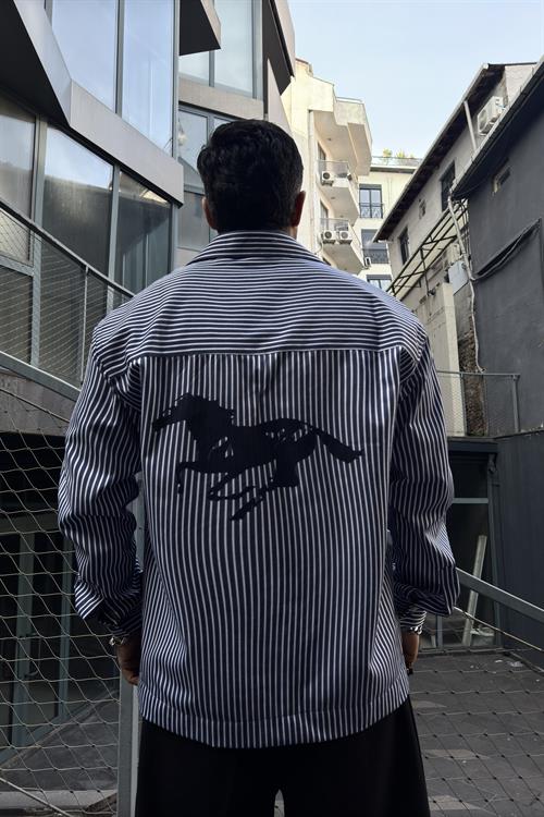 Gallop vintage siyah gömlek