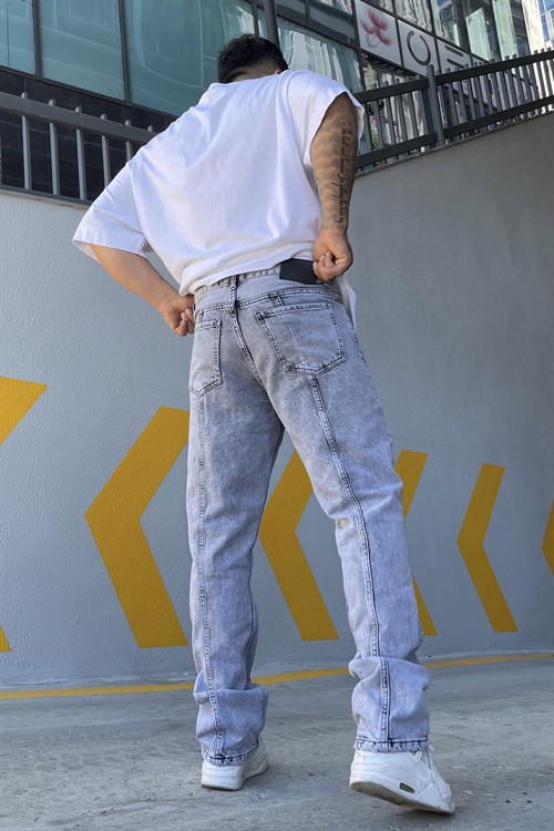 Grey lose fit baggy jeans