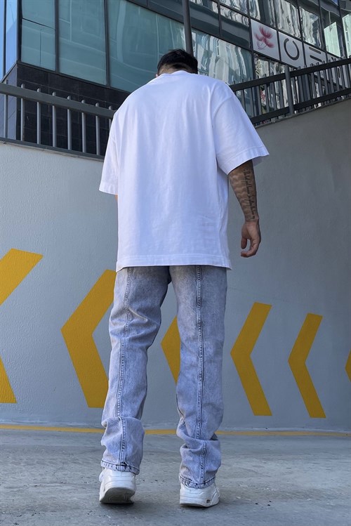 Grey lose fit baggy jeans