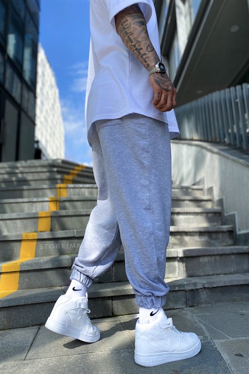 Greymelange bol kalıp eşofman