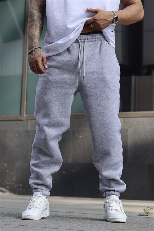 Greymelange oversize 3 iplik eşofman