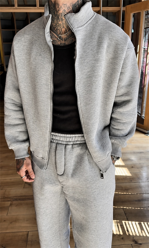 Greymelange Zip Oversize Takım