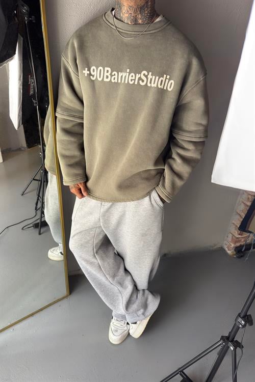 Haki Oversize Sweatshirt