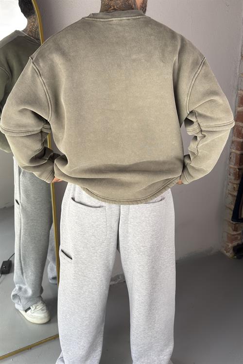 Haki Oversize Sweatshirt