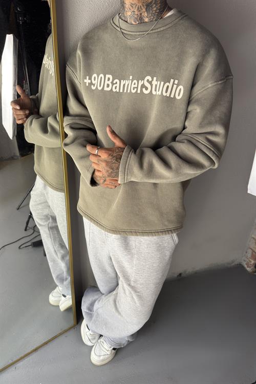 Haki Oversize Sweatshirt