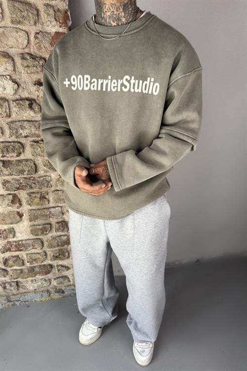 Haki Oversize Sweatshirt