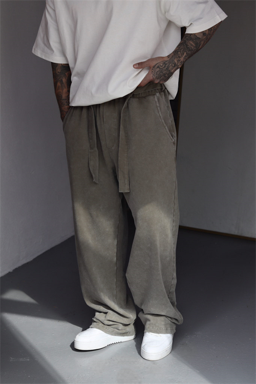 Haki Washed Baggy Eşofman