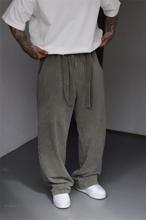 Haki Washed Baggy Eşofman