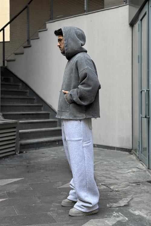 Haki Washed Oversize Hoodie
