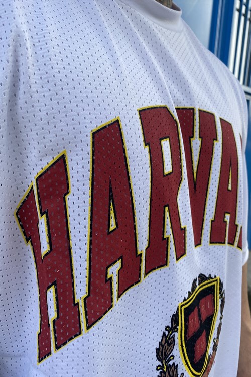 Harvard oversize beyaz forma