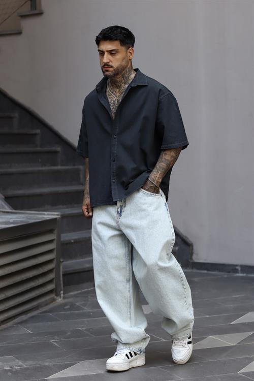 Head High Antrasit Oversize Gömlek