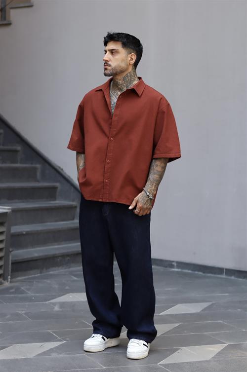 Head High Bordo Oversize Gömlek