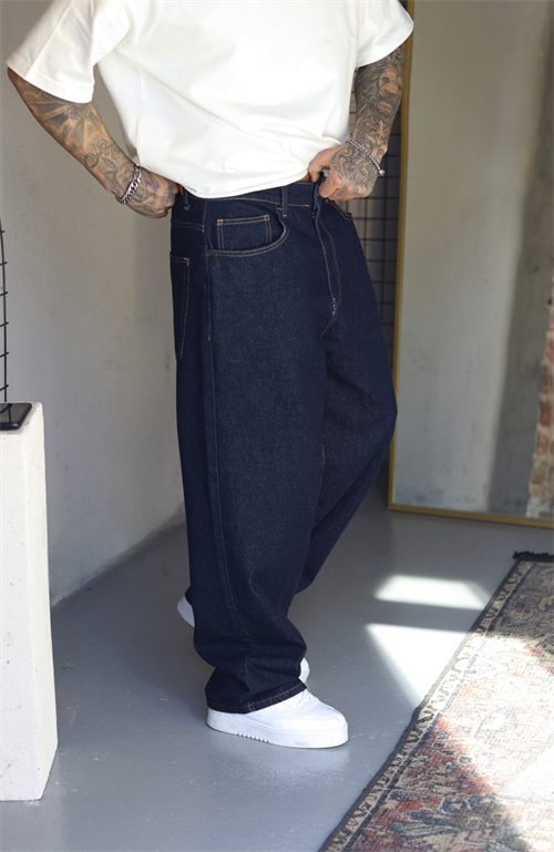 İndigo Blue Baggy Pantolon