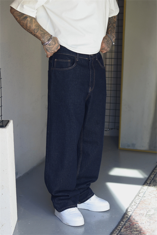 İndigo Blue Baggy Pantolon