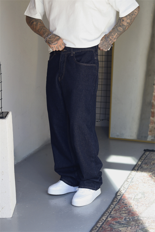 İndigo Blue Baggy Pantolon