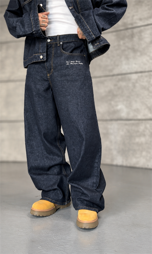 İndigo Denim Boxy Takım