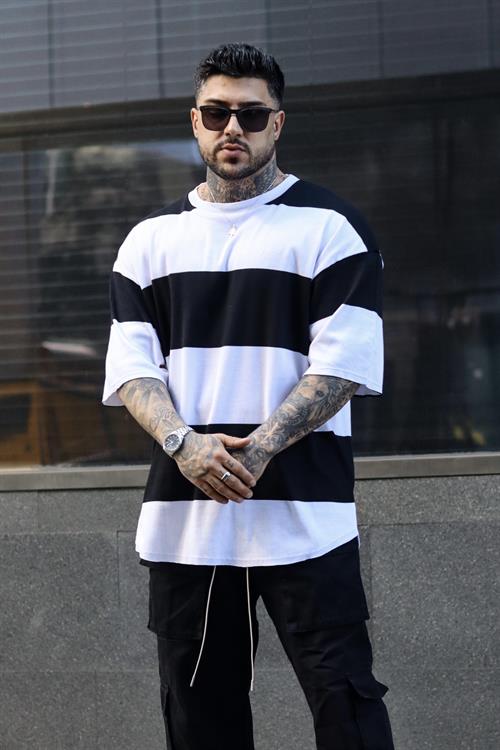 Kalın çizgili tshirt