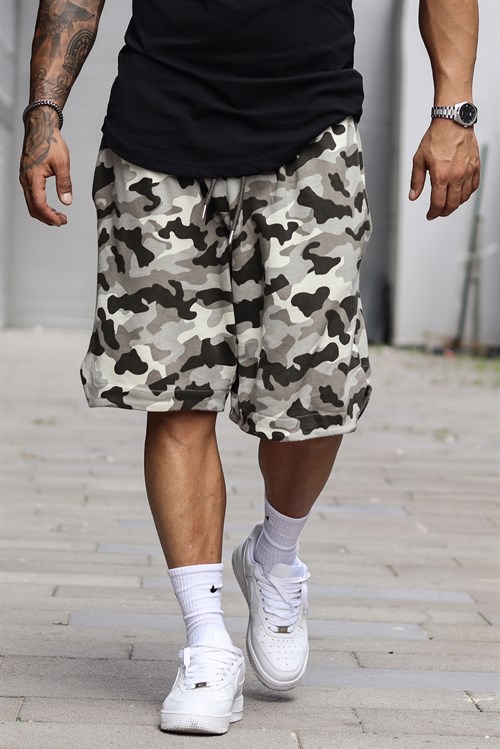 Kamuflaj oversize şort