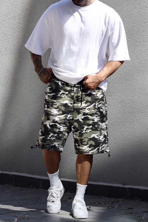 Kamuflaj oversize şort