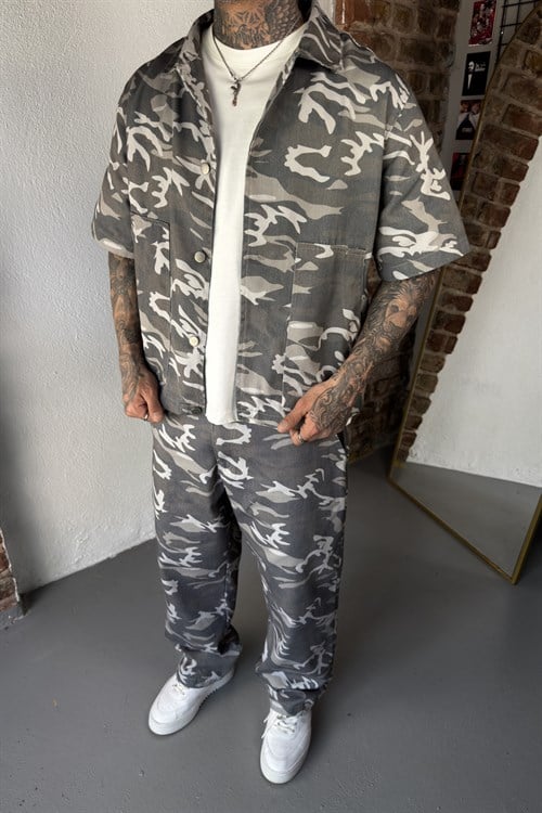 Kamuflaj Oversize Takım