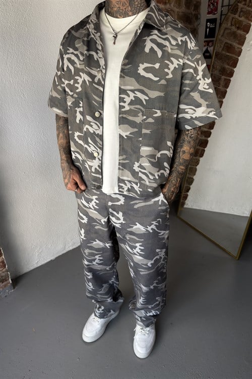 Kamuflaj Oversize Takım