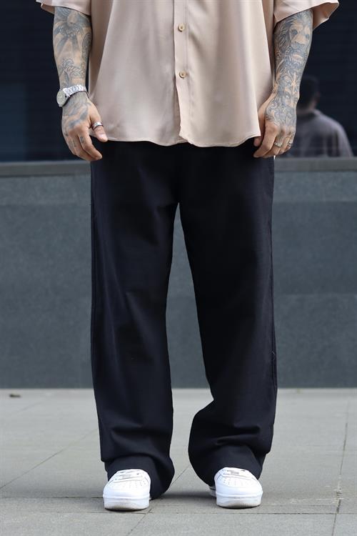 Keten pantolon siyah