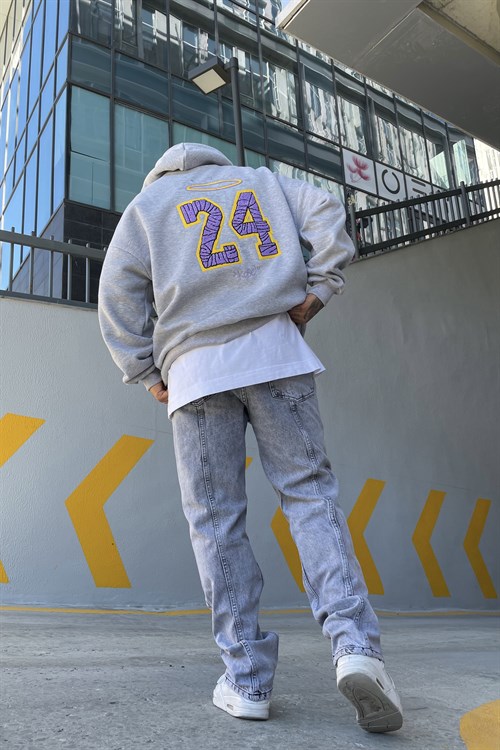 Kobe24 greymelange oversize sweatshirt