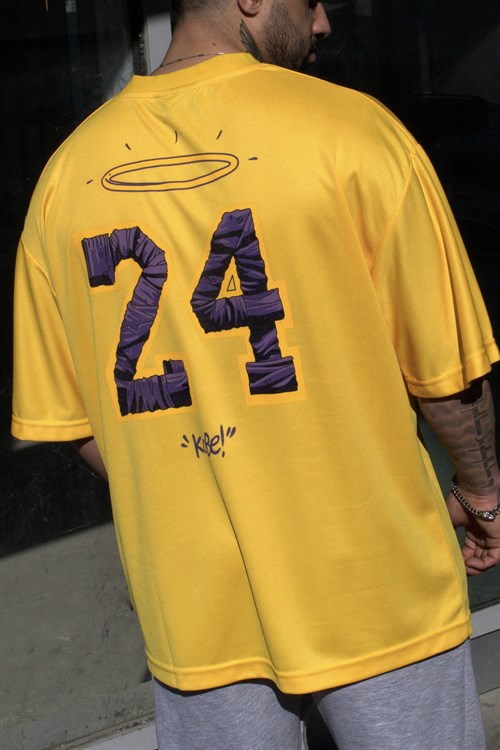Kobe24 oversize sarı forma