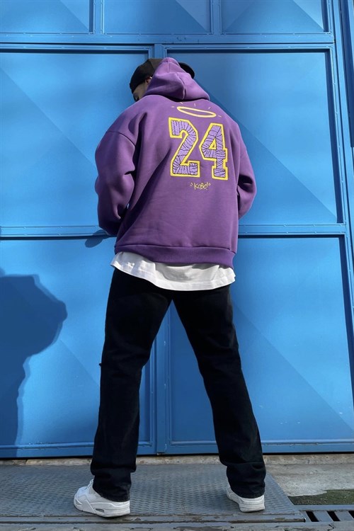 kobe24 purple oversize hoodie